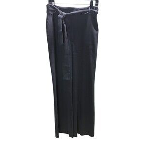 Babaton Pants Women's Size 12 Gray Straight Leg Cloth Belt